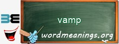 WordMeaning blackboard for vamp